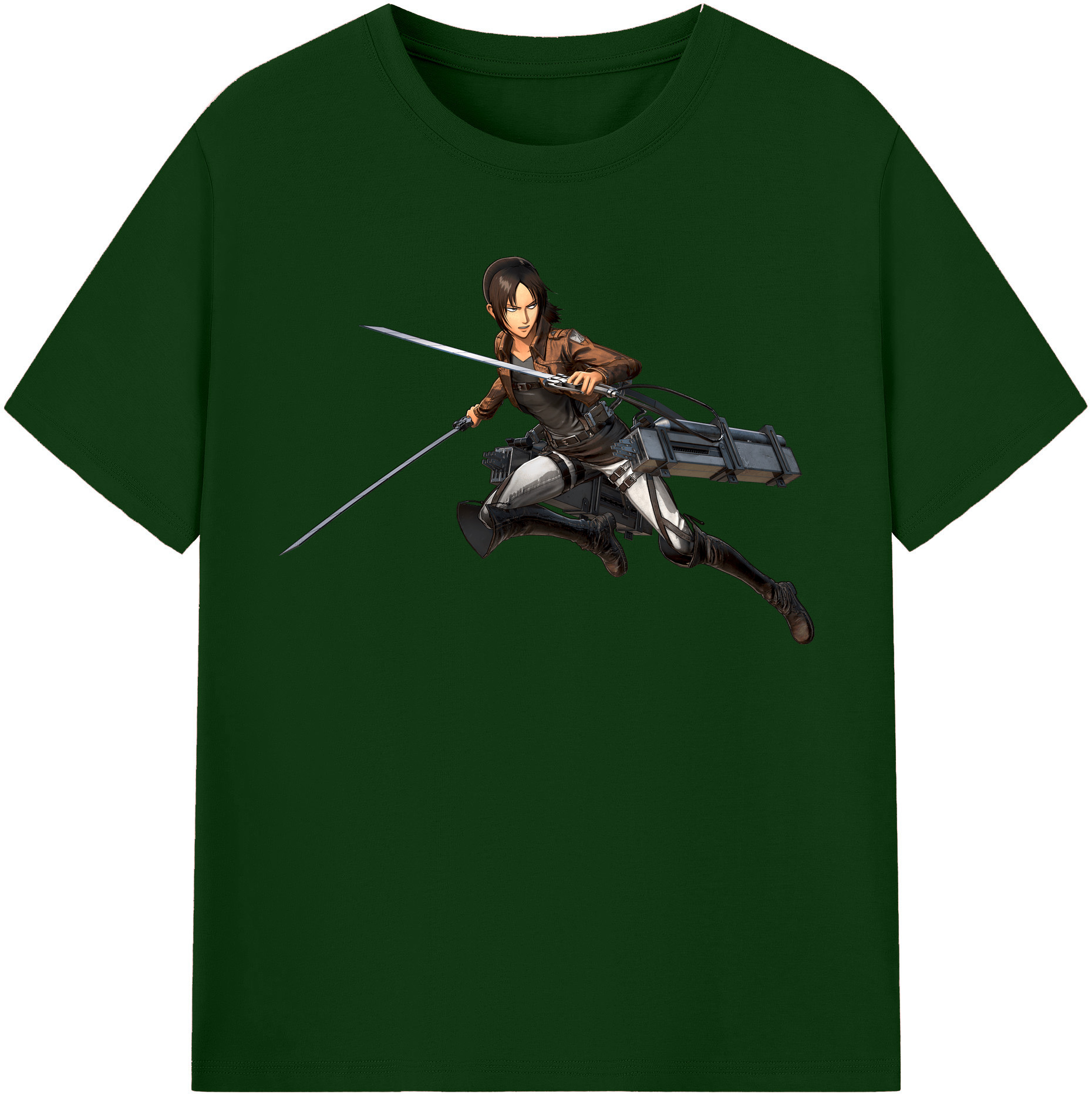（画像用） 進撃の巨人 Attack on Titan 綿100％半袖Tシャツ（フロントプリント）